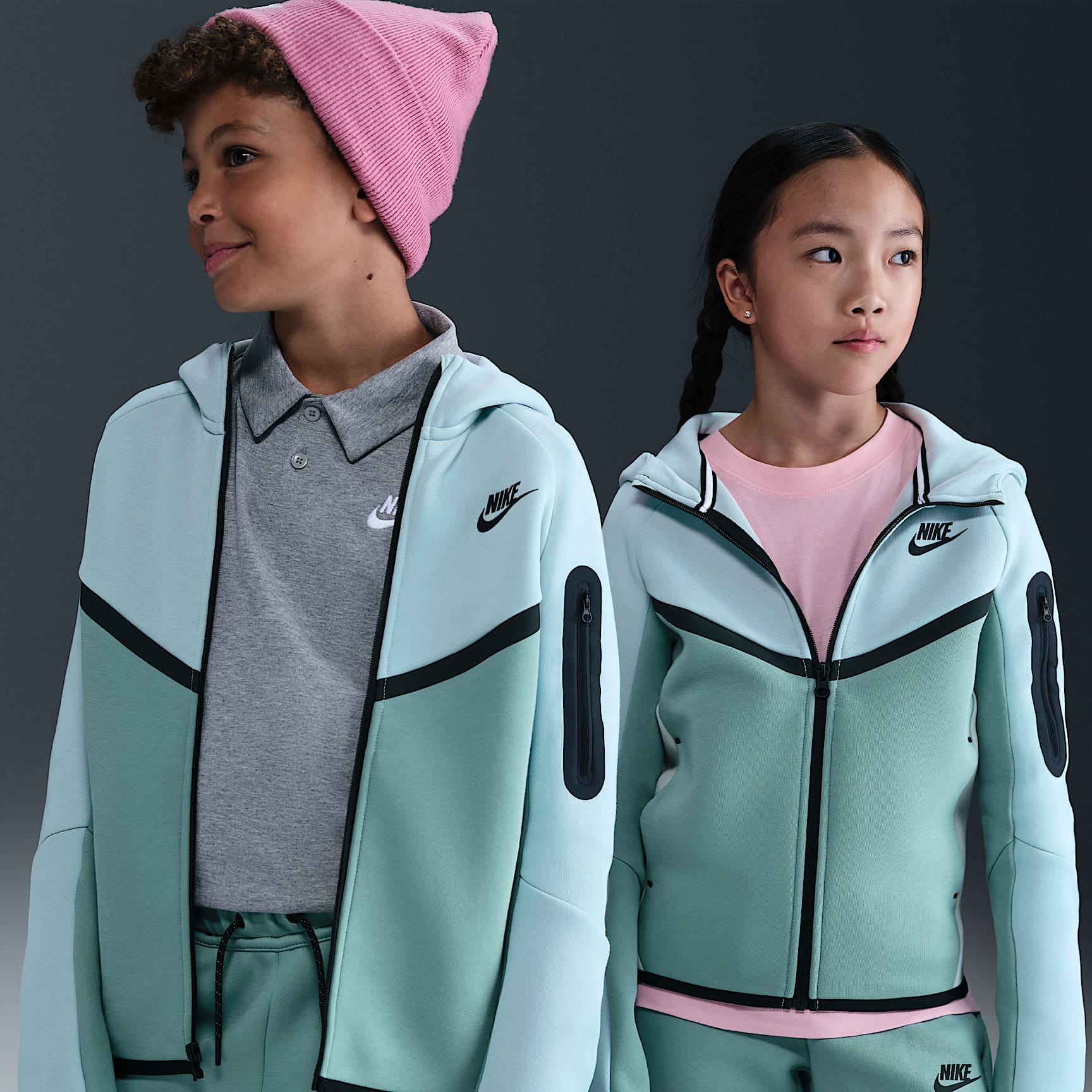 ナイキ ジャージ Nike Sportswear Tech Fleece Big Kids' Full-Zip Hoodie. Nike.com
